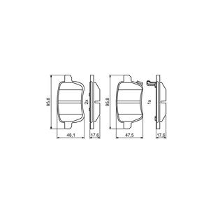 Гальмівні колодки Bosch 0986494802 picture 1