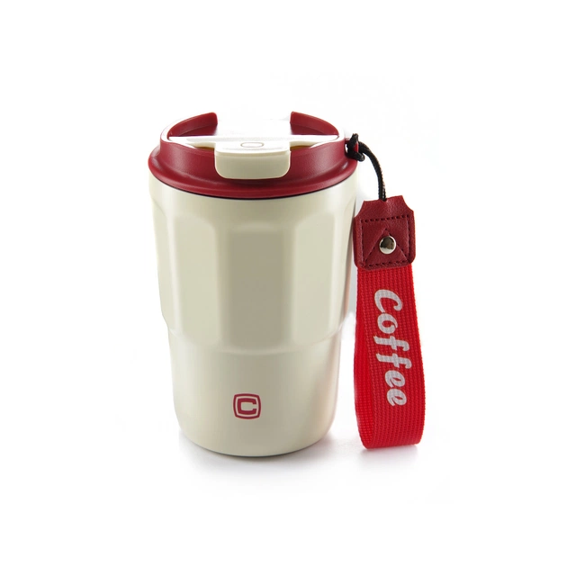 Термокружка СИЛА White/Red 400 мл (960685) - зображення 1