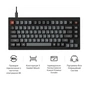 Клавіатура Keychron V1 8K Keychron Super Red Switch RGB USB UA Black (V1W-D1-UA) - зменшене зображення 8