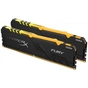 Модуль пам'яті для комп'ютера DDR4 16GB (2x8GB) 2666 MHz HyperX Fury Black RGB Kingston Fury (ex.HyperX) (HX426C16FB3AK2/16) - уменьшенное изображение 1