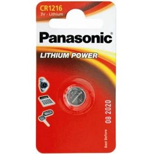 Батарейка Panasonic CR 1216 * 1 LITHIUM (CR-1216EL/1B) зображення 1
