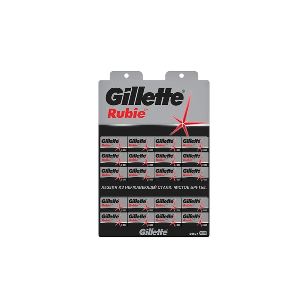 Змінні касети Gillette Rubie Platinum двосторонні леза 5 шт. (3014260239060) - зображення 1