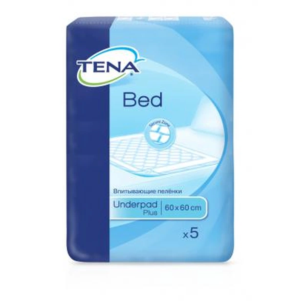 Пеленки для младенцев Tena Bed Plus 60х60 см, 5шт (7322540247893/7322540801910) - изображение 1