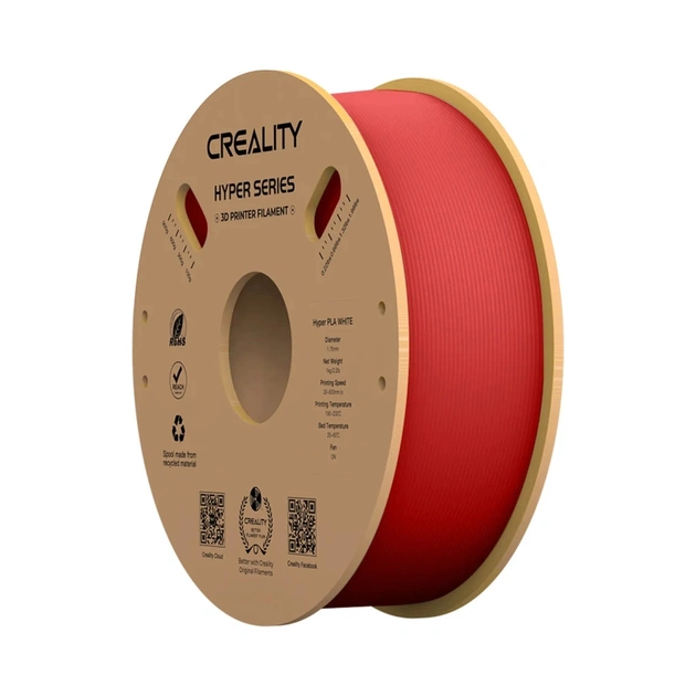 Пластик для 3D-принтера Creality PLA Hyper 1кг, 1.75мм, red (3301010342) - зображення 1