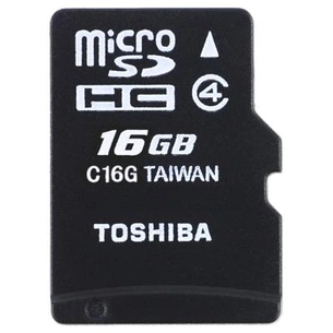 Карта пам'яті Toshiba 16Gb microSDHC UHS-I class 10 (SD-C016UHS1(BL5A) зображення 1