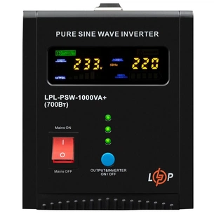 Пристрій безперебійного живлення LogicPower LPL-PSW-1000VA+ ( 700W ) 12V (37719) зображення 1