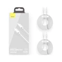 Дата кабель USB 2.0 AM to Lightning 1.5m 20W Simple WisdomKit (2PCS) white Baseus (TZCATLZJ-02) - уменьшенное изображение 4