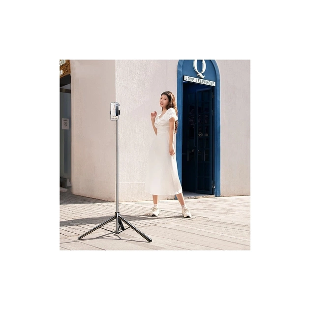 Монопод для селфі RTAKO трипод ZP220 Pro Ultra-Wide Angle Selfie Stick Black (6942063213376) - зображення 6