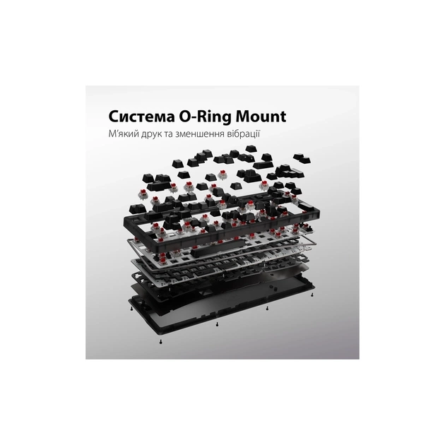 Клавіатура HyperX Origins 2 1800 HX Red USB UA Black (B4QS4AA) - picture 3