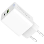 Зарядний пристрій ColorWay C101E GaN Mini 45W PD PPS USB-C + USB-A QC4.0 white (CW-CHS060PD-WT) - уменьшенное изображение 5