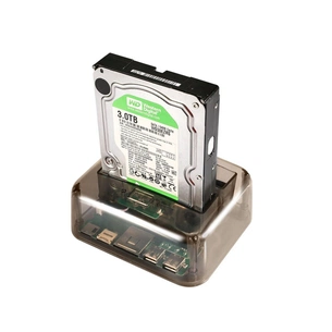 Док-станція для накопичувачів Dynamode 2*HDD 2,5"/3,5" SATA /IDE/SSD - USB3.0, 2 x USB 2.0, SD/TF/M2 (DM-CAD-S8) зображення 1