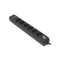 Мережевий фільтр живлення REAL-EL REAL-EL RS-6 PROTECT USB, 5m, black (EL122300018) - зменшене зображення 5