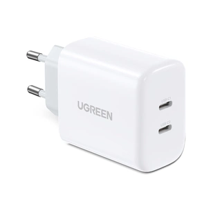 Зарядний пристрій Ugreen 2xUSB 40W PD (2xType-C) PD CD243 White (10343) зображення 1