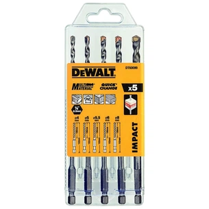 Набір свердл DeWALT универсальных MULTI MATERIAL IMPACT,5 шт, пластиковий кейс (DT60099) изображение 1