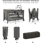 Дитячий манеж Kinderkraft с пеленатором Joy 2 Dark Grey (5902533925155) - уменьшенное изображение 3