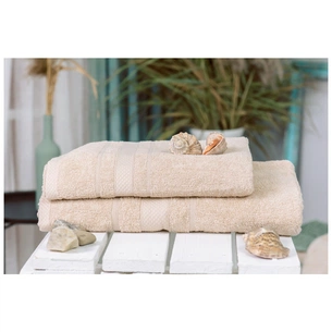 Рушник MirSon набір банний 5014 SoftNess Beige 50x90, 70x140 (2200003183061) зображення 1
