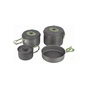Набор туристической посуды Bo-Camp Explorer 4 Pieces 21 Hard Anodized Grey/Green (2200241) - уменьшенное изображение 1