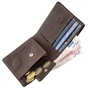 Портмоне Grande Pelle Унісекс на магніті Коричневе (11208) - зменшене зображення 6