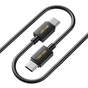 Кабель Luxe Cube USB Type-А - USB Type-C (M/M), 3 А, 1 м, чорний (8886668686112) - уменьшенное изображение 1