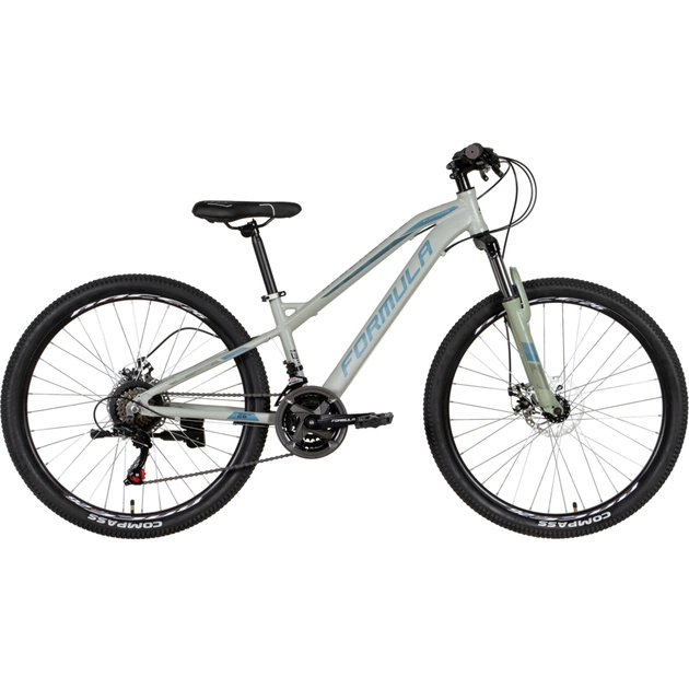 Велосипед Formula 26" BlackWood AM DD рама-13" 2022 Grey/Blue (OPS-FR-26-617) - изображение 1