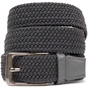 Ремінь Vintage Текстильний чоловічий Сірий (20522) - зменшене зображення 1