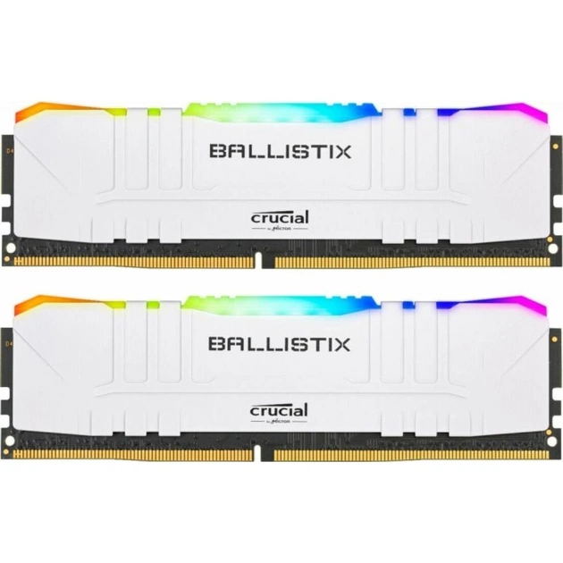 Модуль пам'яті для комп'ютера DDR4 32GB (2x16GB) 3200 MHz Ballistix White RGB Micron (BL2K16G32C16U4WL) - изображение 1