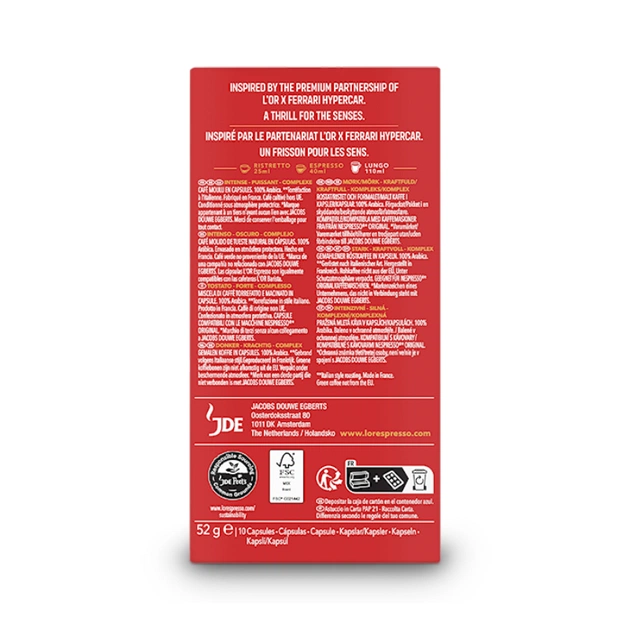 Кофе в капсулах L`OR Rossa Imola Ristretto 10 шт - изображение 5