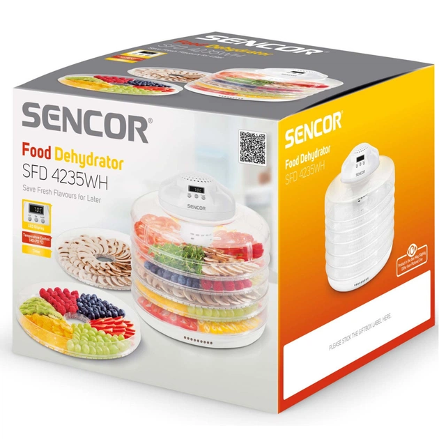 Сушка для овочів та фруктів Sencor SFD 4235WH - зображення 12