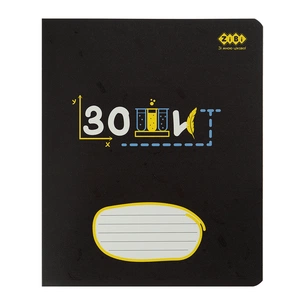 Зошит ZiBi BLACK 36 аркушів, клітинка синьо-сірий (ZB.1730-95) зображення 1