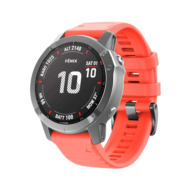 Ремінець до смарт-годинника Armorstandart Silicone для Garmin 20mm Coral Red (ARM87730) - зображення 1