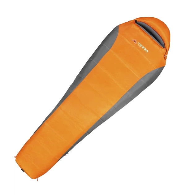 Спальний мішок Terra Incognita Siesta Long 400 L жовтогарячий/сірий (4823081501701) - зображення 1