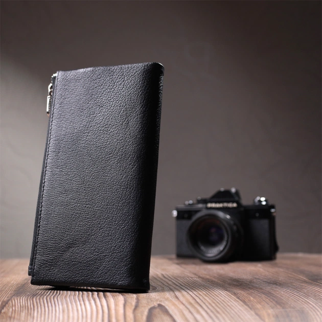 Портмоне ST Leather З натуральної шкіри Чорне (22698) - изображение 11