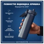 Пляшка для води ION8 OneTouch Stainless Steel 600 мл Ash Navy (I8SS600ANAVY) - зменшене зображення 3