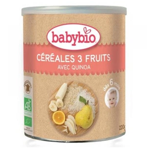 Дитяча каша BabyBio Органічна Злакова з кіноа, бананом, апельсином та яблуком 220 гр. (3288131500133) зображення 1
