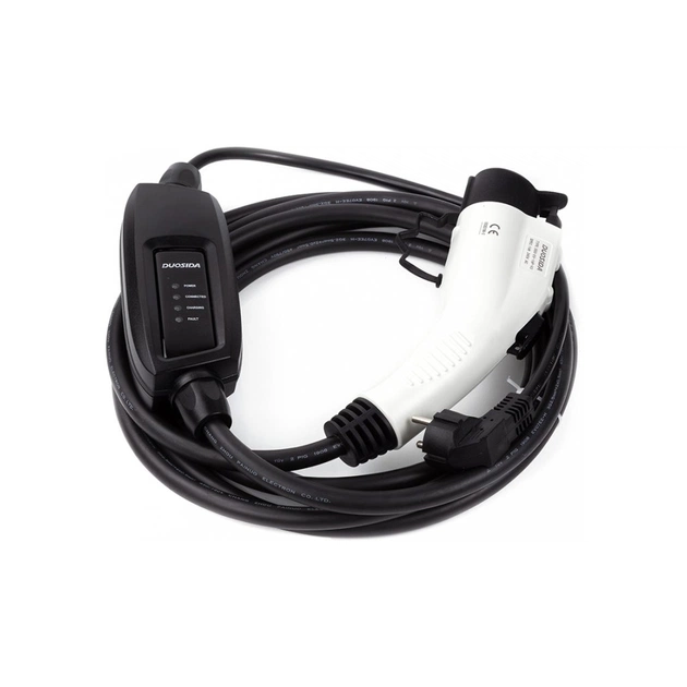 Зарядний пристрій для електромобіля Duosida Type 1 - Schuko (220V), 16A, 3.6кВт, 1-фазное, 5м (EV200269) - picture 4