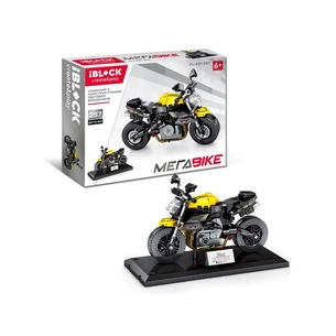 Конструктор iBlock Мотоцикл жовтий 257 деталей (PL-921-367) зображення 1