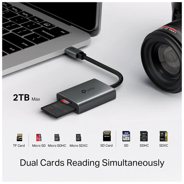 Зчитувач флеш-карт TP-Link USB-C to SD/TF (UA440C) - picture 9