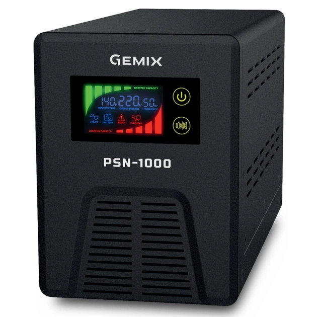 Пристрій безперебійного живлення Gemix PSN-1000 - зображення 1