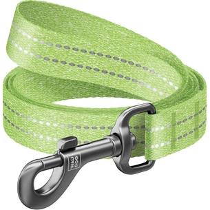 Повідець для собак WAUDOG Re-cotton світловідбивний L-XXL Ш 25 мм Д 150 см салатовий (40165) зображення 1