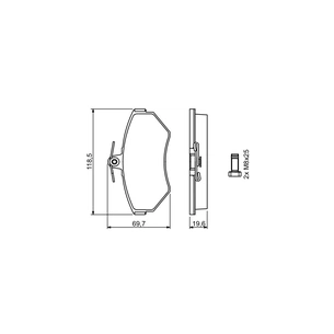 Гальмівні колодки Bosch 0 986 494 021 зображення 1