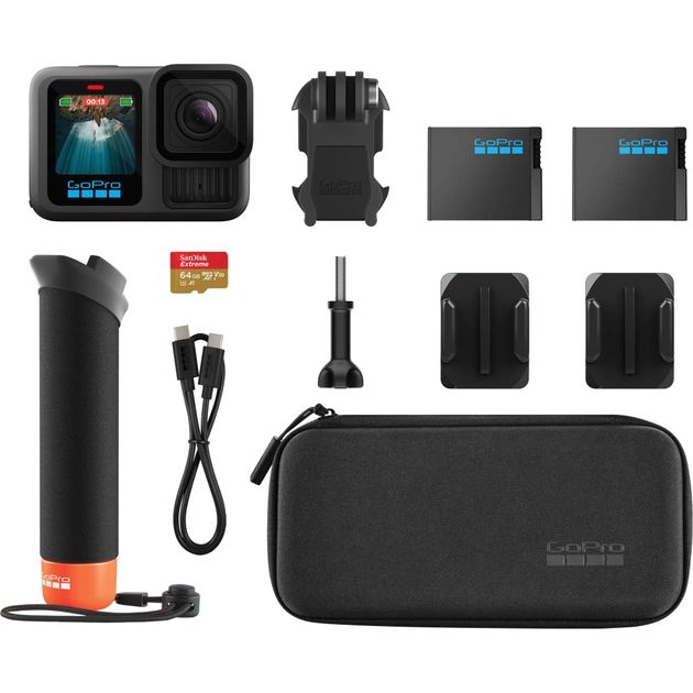 Екшн-камера GoPro HERO13 Black + Enduro + SD Card + Handler Floating (CHDRB-131-RW) - picture 11