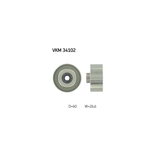 Ролик натягувача ременя SKF VKM 34102 - зображення 1