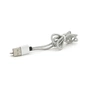Дата кабель USB 2.0 to Lightning 1.0m 2A magnetic nylon silver PiPo (18168) - зменшене зображення 2