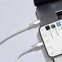 Дата кабель USB-C to Lightning 2.0m Cafule Metal PD 20W white Baseus (CATLJK-B02) - зменшене зображення 11