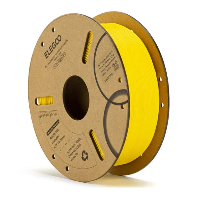 Пластик для 3D-принтера ELEGOO PLA 1кг, 1.75мм, yellow (50.203.0044) - изображение 1