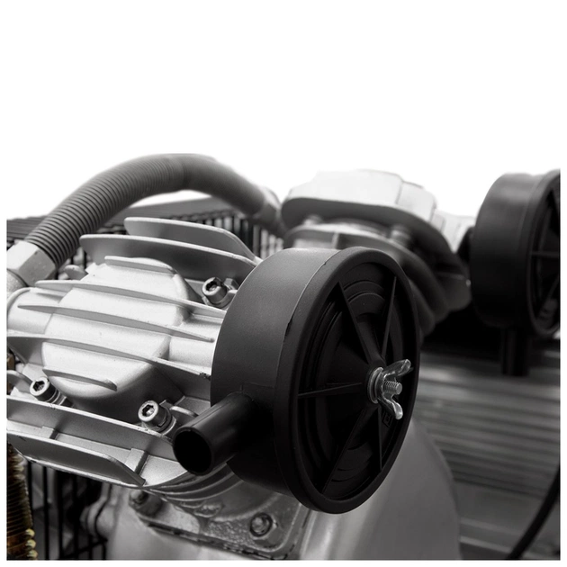 Компресор Sigma двоциліндровий ремінний 2.5кВт 396л/хв 10бар 100л (2 крана) (7044151) - picture 7