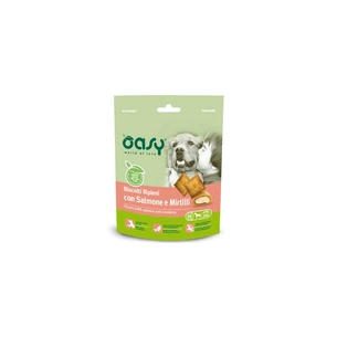 Ласощі для собак OASY TREATS Лосось та чорниця 80 г (8053017346229) зображення 1