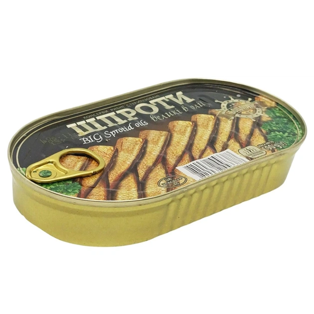 Рибні консерви Боцман Шпроти великі в олії 190 г (4820062443388) - зображення 3