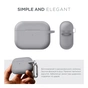 Чехол для наушников Armorstandart Hang Case For Apple AirPods Pro 3 Light Grey (ARM88275) - уменьшенное изображение 2