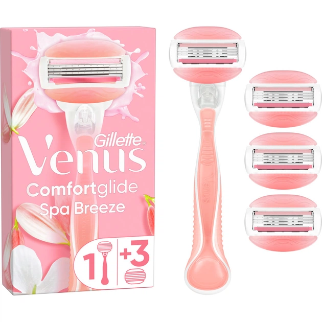 Бритва Gillette Venus Comfortglide Spa Breeze з 4 змінними картриджами (7702018469727) - picture 1